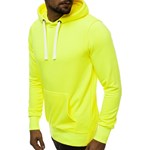 BLUZA Z KAPTUREM MĘSKA ŻÓŁTA-NEON OZONEE A/1010 Ozonee L okazja ozonee.pl