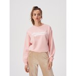 Sinsay - Bluza oversize z nadrukiem - Różowy Sinsay S
