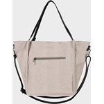 Beżowa shopper bag Femestage duża elegancka na ramię