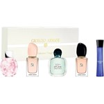 Giorgio Armani zestaw miniaturek - Emporio Diamonds woda toaletowa 5 ml + Si woda toaletowa 7 ml + Acqua di Gioia woda perfumowana 5 ml + Si woda perfumowana 7 ml + Code Women woda perfumowana 3 ml Giorgio Armani 1 Perfumy.pl promocja