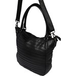 Shopper bag czarna Fredsbruder skórzana