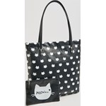 Sinsay - Wzorzysta torba z kosmetyczką - Czarny Sinsay One Size
