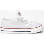 Białe trampki dziecięce Converse sznurowane gładkie