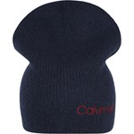 Czapka zimowa damska niebieska Calvin Klein