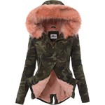 Parka damska zielona