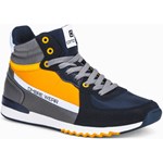 Buty męskie sneakersy za kostkę T327 - granatowe Ombre 40