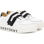 Trampki dziecięce Dkny na rzepy ze skóry