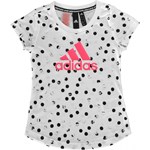 Adidas bluzka dziewczęca z krótkimi rękawami