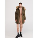 Reserved parka damska zielona