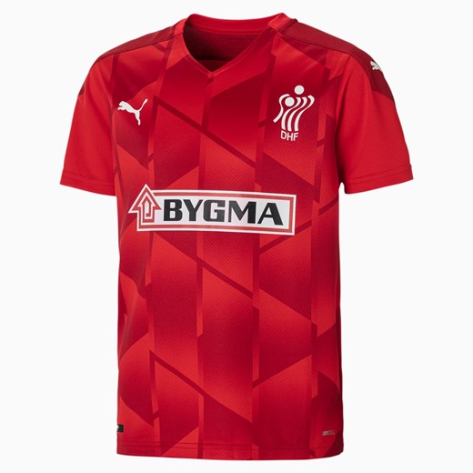 PUMA Danish Handball Federation Youth Jersey, Czerwony Chili Pepper, rozmiar 128, Odzież Puma 152 PUMA EU