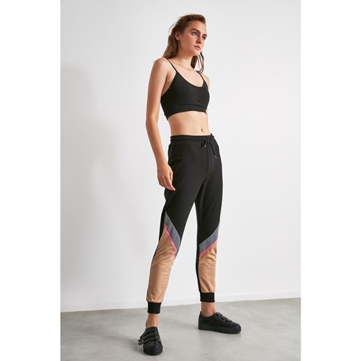 Trendyol Brown Reflector Detailed Basic Jogger Knitted Tracksuit bottom Trendyol M Factcool