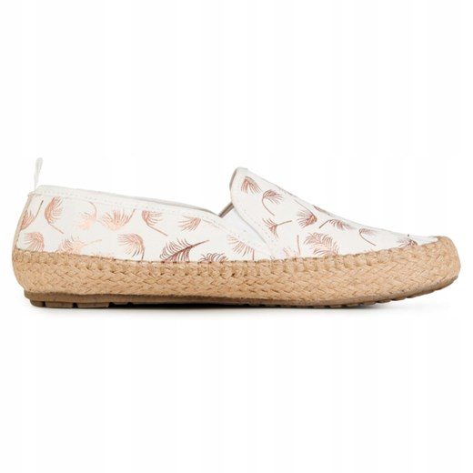 Espadryle damskie Emu Australia białe bez zapięcia casual na lato