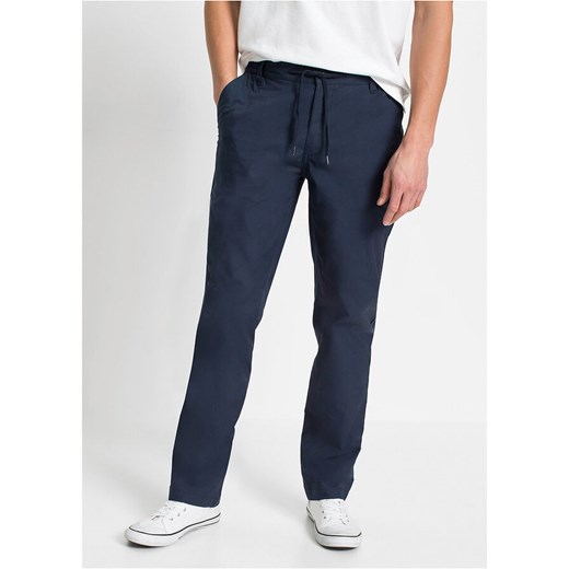 Spodnie chino z wiązanym paskiem | bonprix 58 bonprix - Allani