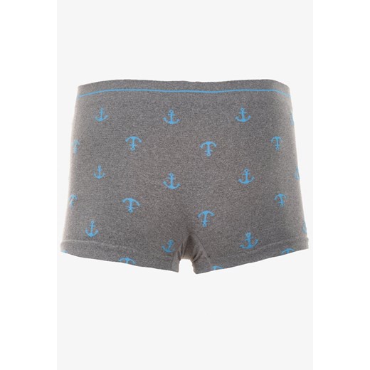 Szaro-Niebieskie Bokserki Molsis XL/XXL Born2be Odzież
