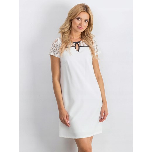 Elegancka Sukienka Mini Biały -38- 44 Oficjalny sklep Allegro