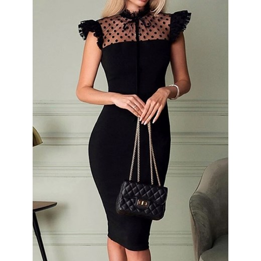 ELEGANCKA SUKIENKA LAURYN czarna Elegrina XXL Elegrina