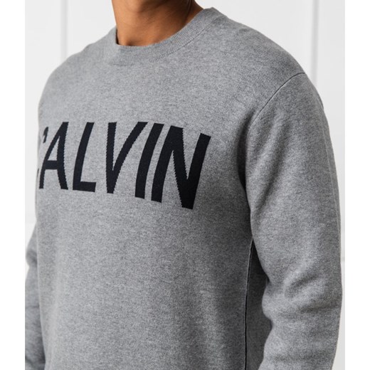 CALVIN KLEIN JEANS Sweter CALVIN | Regular Fit XL promocja Gomez Fashion Store