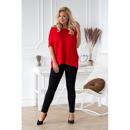 Czerwona bluzka oversize - dagmara Sklep XL-ka