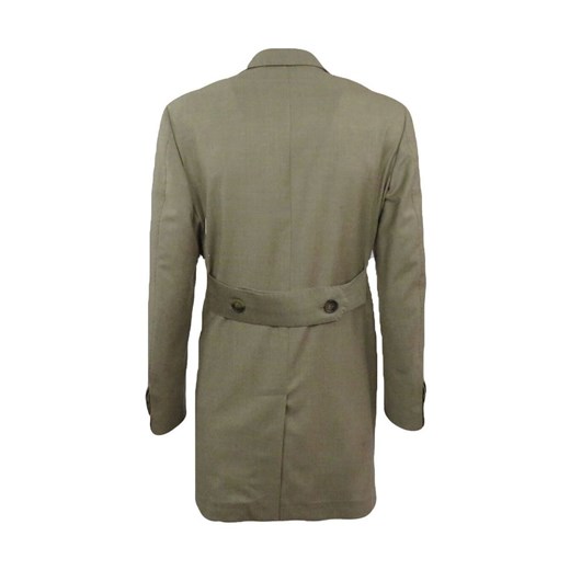 double-breasted hazelnut coat Entre Amis 50 showroom.pl