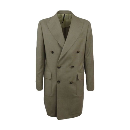 double-breasted hazelnut coat Entre Amis 48 showroom.pl