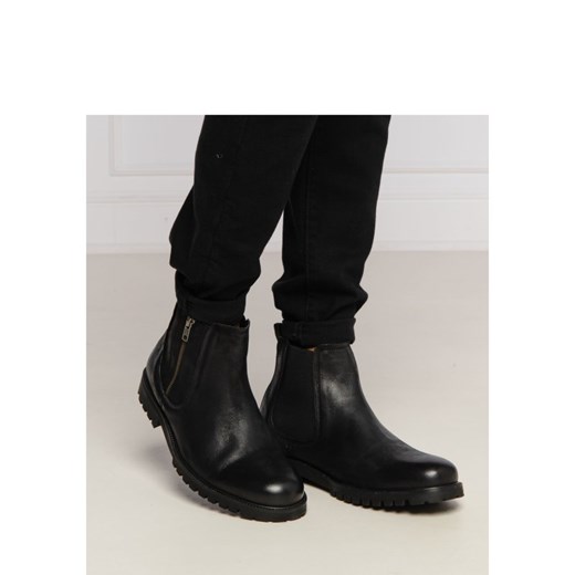 Buty zimowe męskie Pepe Jeans ze skóry