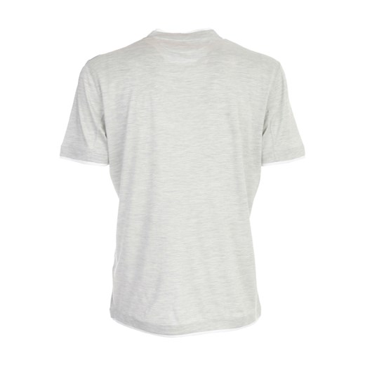 T-shirt męski Brunello Cucinelli jerseyowy szary