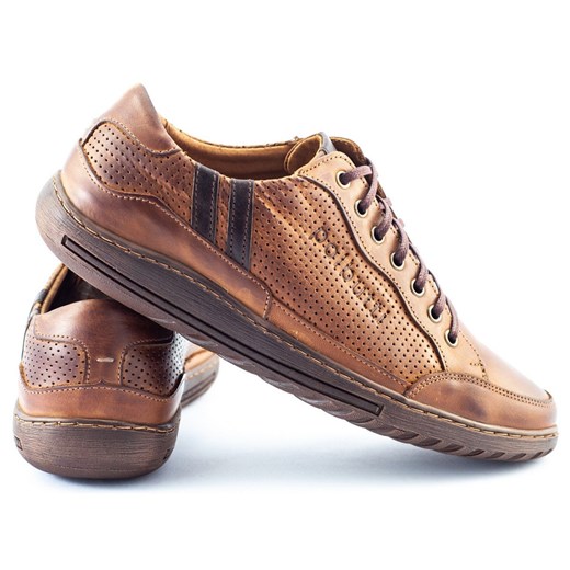 Buty męskie casual JOK31 brązowe Polbut 41 ButyModne.pl okazja