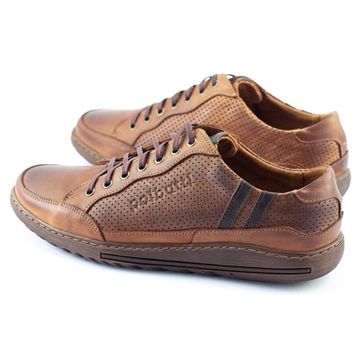 Buty męskie casual JOK31 brązowe Polbut 40 okazja ButyModne.pl