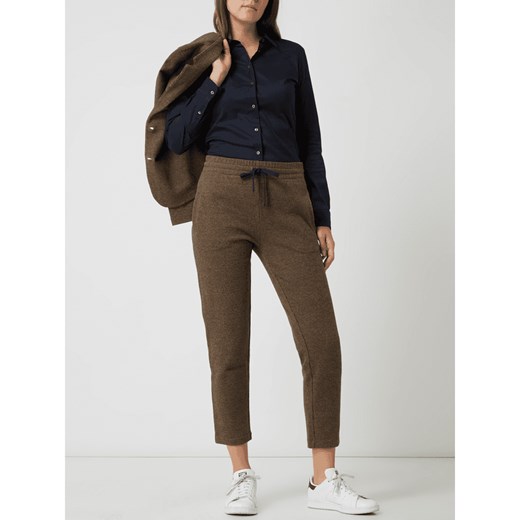 Dopasowana bluzka koszulowa z wyhaftowanym logo Tommy Hilfiger 42 Peek&Cloppenburg