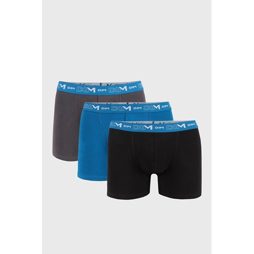 Trójpak męskich bokserek DIM Cotton Stretch kolorowy Dim XXL Astratex