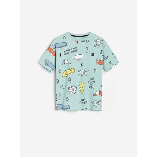 T-shirt chłopięce Reserved z krótkimi rękawami na lato