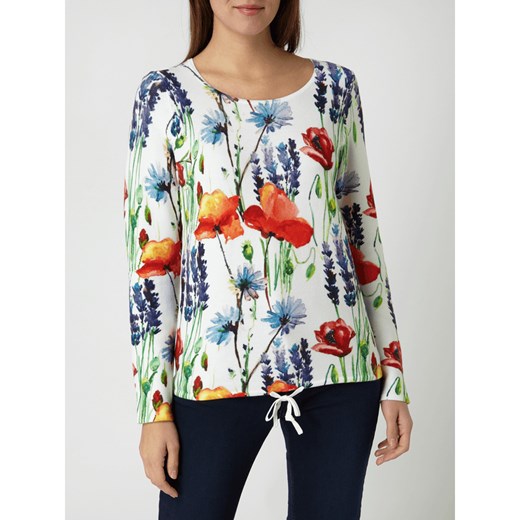 Sweter z bawełny z kwiatowym wzorem Christian Berg Women 36 wyprzedaż Peek&Cloppenburg