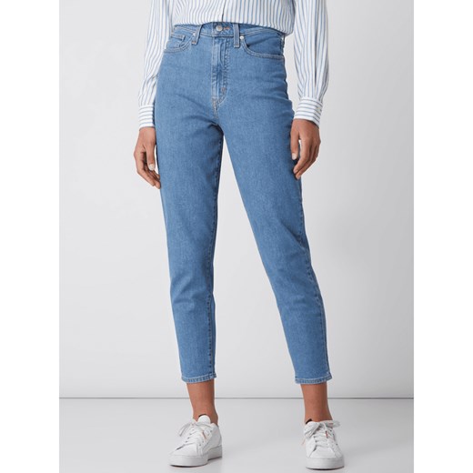 Jeansy z wysokim stanem o kroju tapered fit z dodatkiem streczu model ‘624’ 25/27 Peek&Cloppenburg