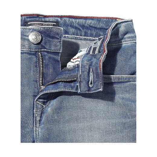 Spodnie chłopięce granatowe Tommy Hilfiger z elastanu