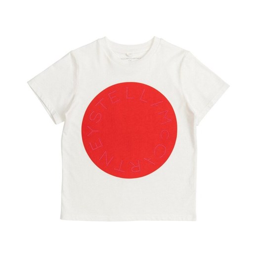 KOSZULKA T-SHIRT Z LOGO DYSK CZERWONY PR Stella Mccartney 8y okazja showroom.pl