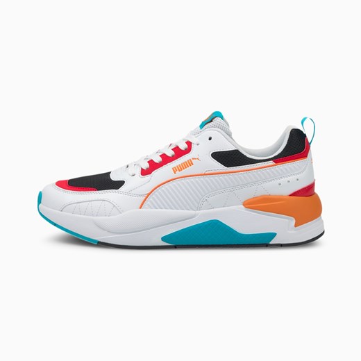 Buty sportowe damskie Puma na platformie skórzane wiązane