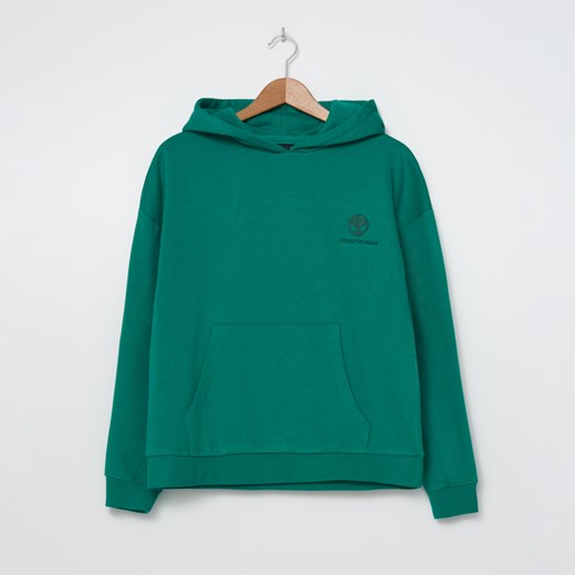 House - Bluza oversize z haftem - Zielony House L promocja House