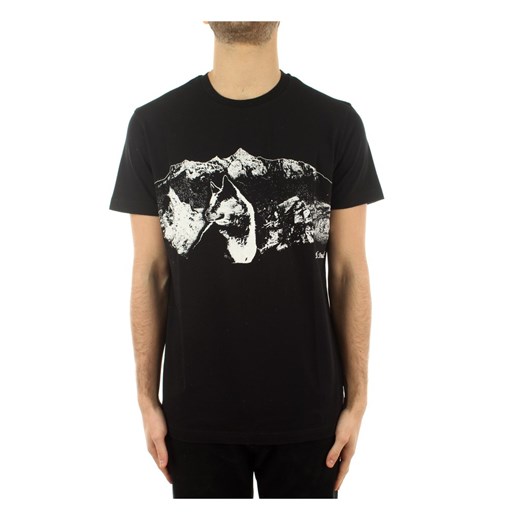 T-shirt męski Diesel z krótkim rękawem czarny