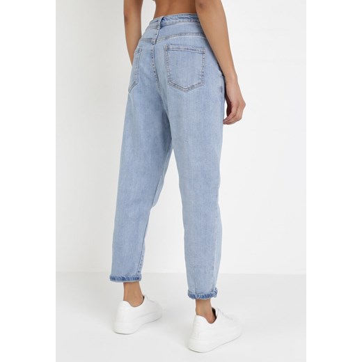 Jasnoniebieskie Jeansy Slouchy Lephisia M Born2be Odzież