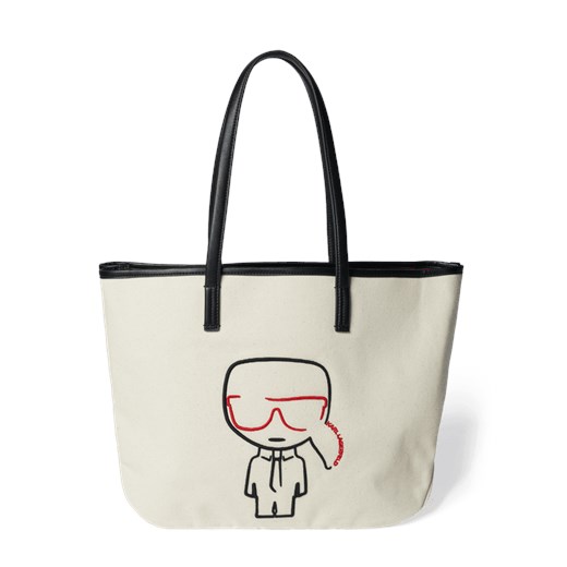 Torba shopper z obszyciem ze skóry Karl Lagerfeld One Size Peek&Cloppenburg