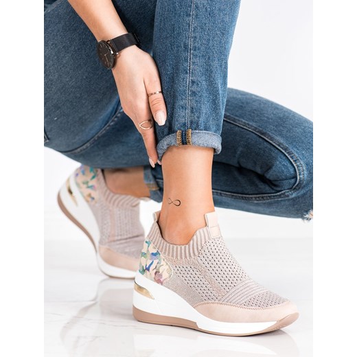 Buty sportowe damskie CzasNaButy w stylu militarnym reebok print bez zapięcia