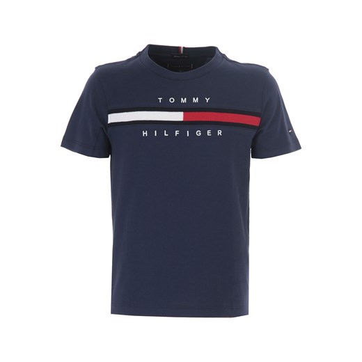 Tommy Hilfiger Koszulka Dziecięca dla Chłopców, niebieski, Bawełna, 2021, 10Y 12Y 8Y Tommy Hilfiger 12Y RAFFAELLO NETWORK