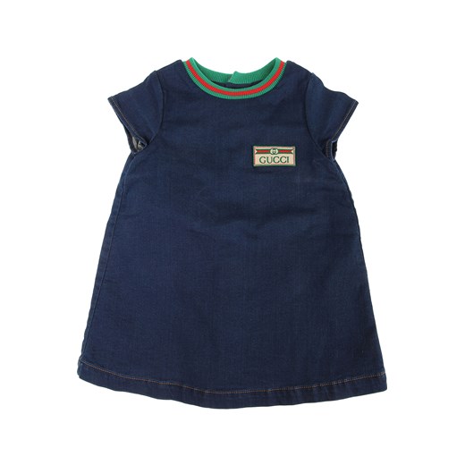 Gucci Sukienka Niemowlęca dla Dziewczynek Na Wyprzedaży w Dziale Outlet, denim jeans, Bawełna, 2021, 12M 18M 2Y 3Y Gucci 18M wyprzedaż RAFFAELLO NETWORK