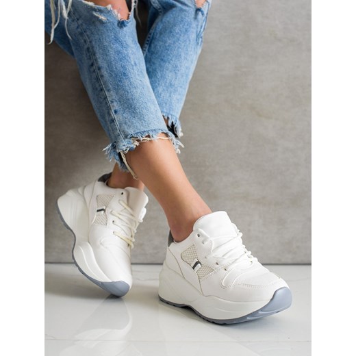 Buty sportowe damskie CzasNaButy sneakersy sznurowane