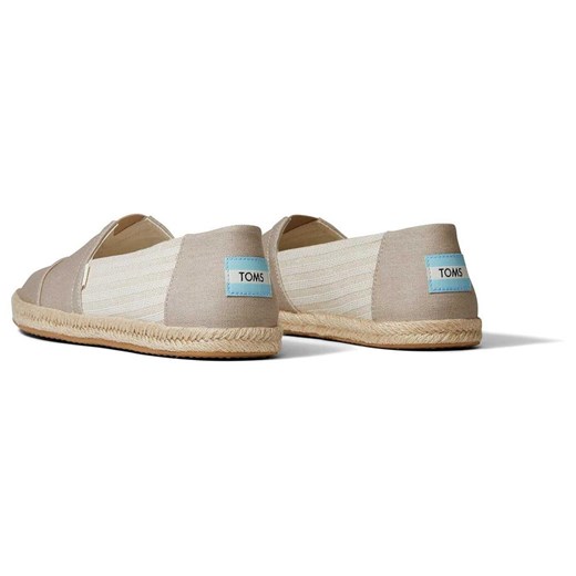 Beżowe espadryle męskie Toms bez zapięcia