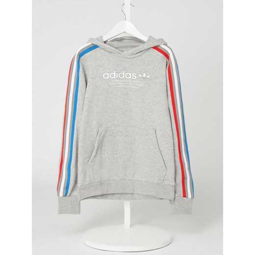 Bluza z kapturem z paskami z logo 152 okazyjna cena Peek&Cloppenburg
