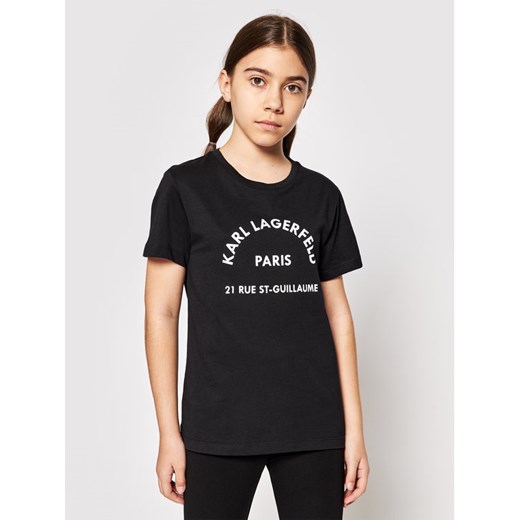 KARL LAGERFELD T-Shirt Z25272 S Czarny Regular Fit Karl Lagerfeld 8Y MODIVO promocja