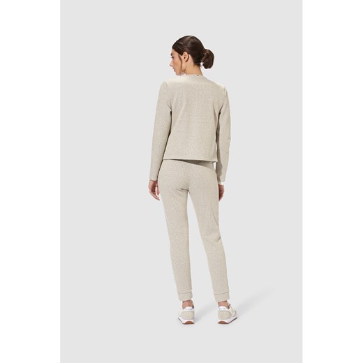 Sweter damski Rich & Royal beżowy z okrągłym dekoltem