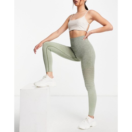 Love & Other Things – Zielone sportowe bezszwowe legginsy-Zielony Love & Other Things M wyprzedaż Asos Poland