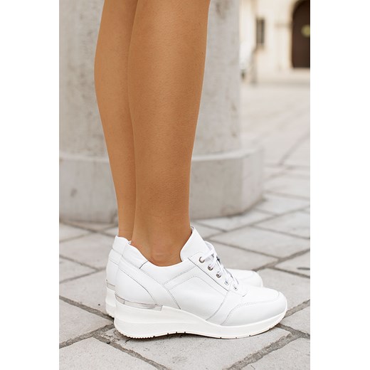 Białe sneakersy Aleena Saway 38 promocja saway